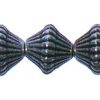 9mm Antique Silver Plasticized Metal Hogan