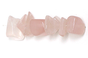 4x13mm Rose Quartz Semi-Precious Gemstone Cylinder Beads