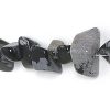 Snowflake Obsidian Semi-Precious Gemstone Bead Chips, 16" Strands