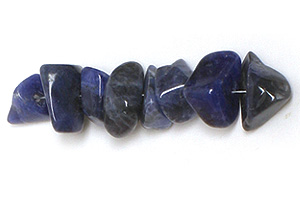 Sodalite Semi-Precious Gemstone Bead Chips, 16" Strands