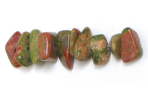 4x13mm Unikite Semi-Precious Gemstone Cylinder Beads