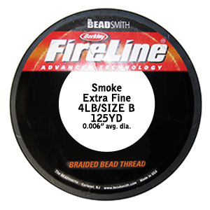 FireLine Braided Bead Thread - 6 lb - Smoke