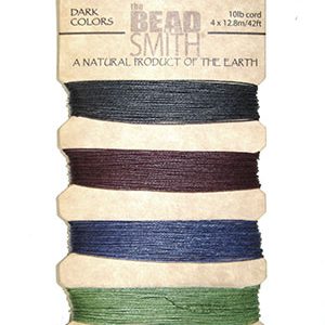 10lb Hemp Twine, 4-42ft Coils, Dark Colors