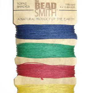 10lb Hemp Twine, 4-42ft Coils, Topaz/Primary Colors