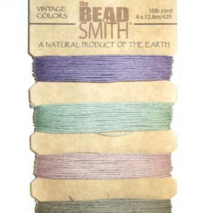 10lb Hemp Twine, 4-42ft Coils, Vintage Colors