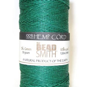 10lb Hemp Twine, 50 Grams/394 Ft., Green