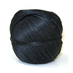 20lb Natural Hemp, 100gm (400ft) Ball, Black