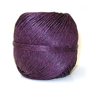 20lb Natural Hemp, 100gm (400ft) Ball, Dark Purple