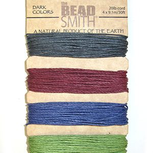 20lb Hemp Twine, 4-30ft Coils, Dark Colors