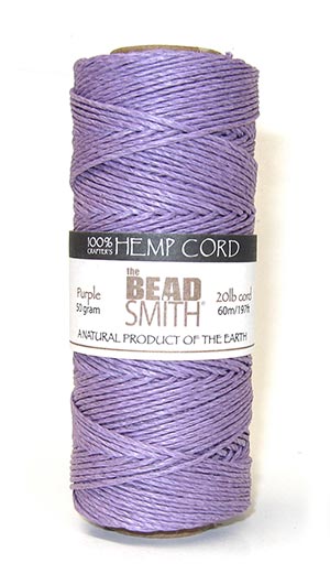 20lb Hemp Twine, 50 Grams/197 Ft., Purple
