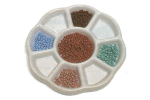 9 Compartment Ceramic Bead Tray – Garden of Beadin