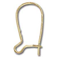 Brass Gold Non-Precious Plated Kidney Wires