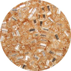 8/0 Japanese Hex Cut Seed Bead, Silver Lined Rosaline
