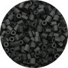 8/0 Japanese Hex Cut Seed Bead, Frosted Opaque Black