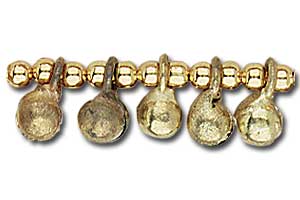 Small Gold Indian Clapper Bells