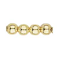 3mm Gold Round Non-Precious Metal Beads