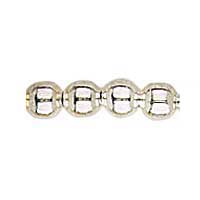 3mm Silver Round Non-Precious Metal Beads