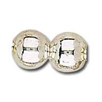 6mm Silver Round Non-Precious Metal Beads