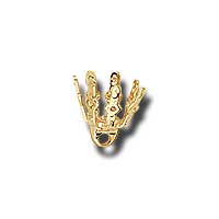 Gold 7-prong Bell Cap