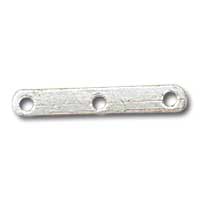 3-hole Silver Non-Precious Space Bars