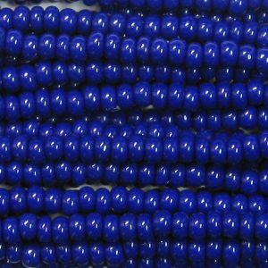 8/0 Czech Seed Bead, Opaque Navy Blue