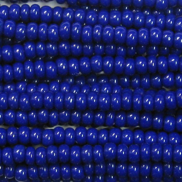 8/0 Czech Seed Bead, Opaque Navy Blue