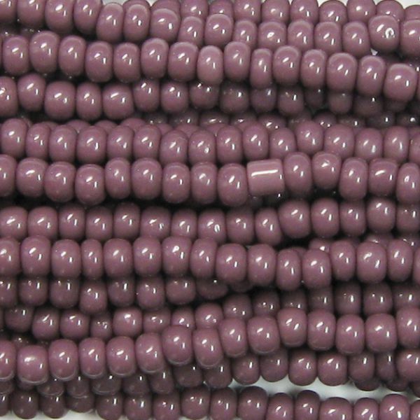 8/0 Czech Seed Bead, Opaque Purple