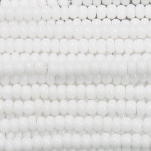 8/0 Czech Seed Bead, Opaque White