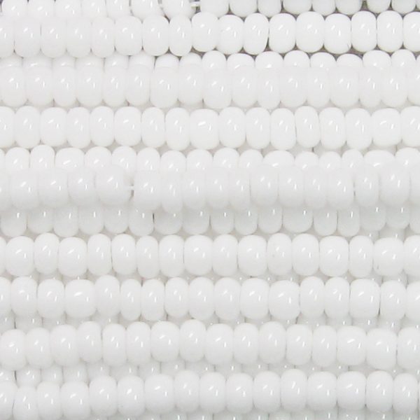 8/0 Czech Seed Bead, Opaque White