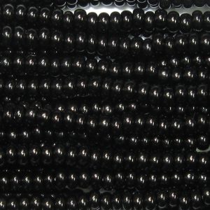 8/0 Czech Seed Bead, Opaque Black