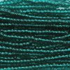 8/0 Czech Seed Bead, Transparent Emerald Green