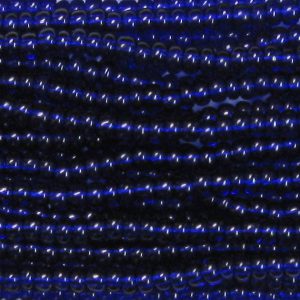 8/0 Czech Seed Bead, Transparent Cobalt Blue