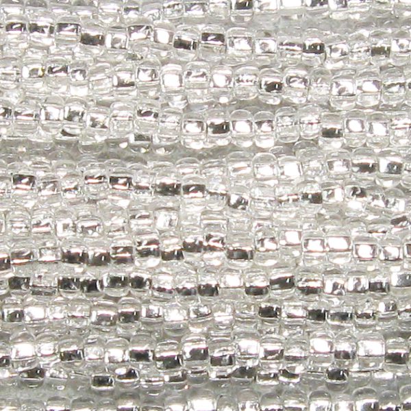 8/0 Czech Seed Bead, Silver Lined Crystal