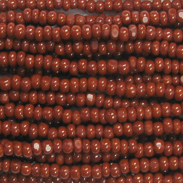 13/0 Czech Charlotte Cut Seed Bead, Opaque Brown
