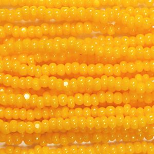 13/0 Czech Charlotte Cut Seed Bead, Opaque Light Orange