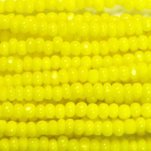 13/0 Czech Charlotte Cut Seed Bead, Opaque Yellow