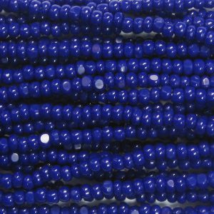 13/0 Czech Charlotte Cut Seed Bead, Opaque Navy Blue