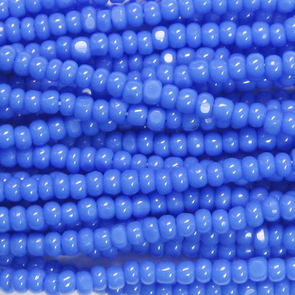 13/0 Czech Charlotte Cut Seed Bead, Opaque Sapphire Blue