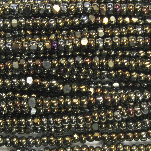 13/0 Czech Charlotte Cut Seed Bead, Brown Iris