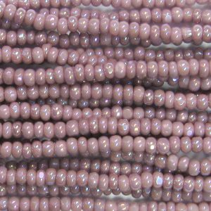 13/0 Czech Charlotte Cut Seed Bead, Opaque Lavender AB