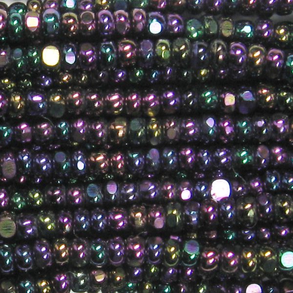 13/0 Czech Charlotte Cut Seed Bead, Purple Iris