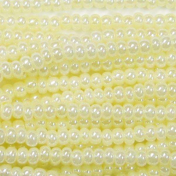 11/0 Czech Seed Bead, Ceylon Light Yellow*