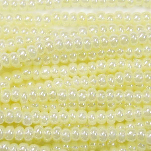 11/0 Czech Seed Bead, Ceylon Light Yellow*