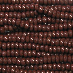 11/0 Czech Seed Bead, Opaque Dark Brown