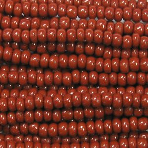 11/0 Czech Seed Bead, Opaque Brown