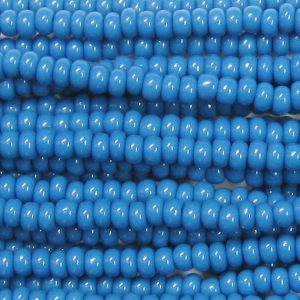 11/0 Czech Seed Bead, Opaque Denim Blue