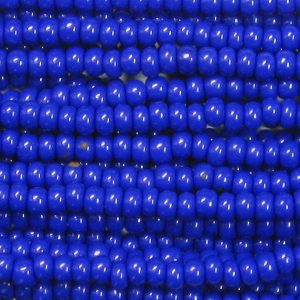 11/0 Czech Seed Bead, Opaque Royal Blue