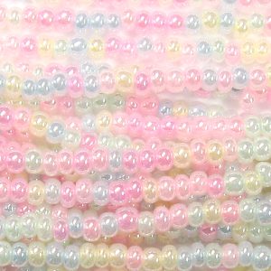 11/0 Czech Seed Bead, Tutti Fruity Ceylon Mix