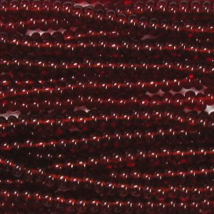 11/0 Czech Seed Bead, Transparent Garnet