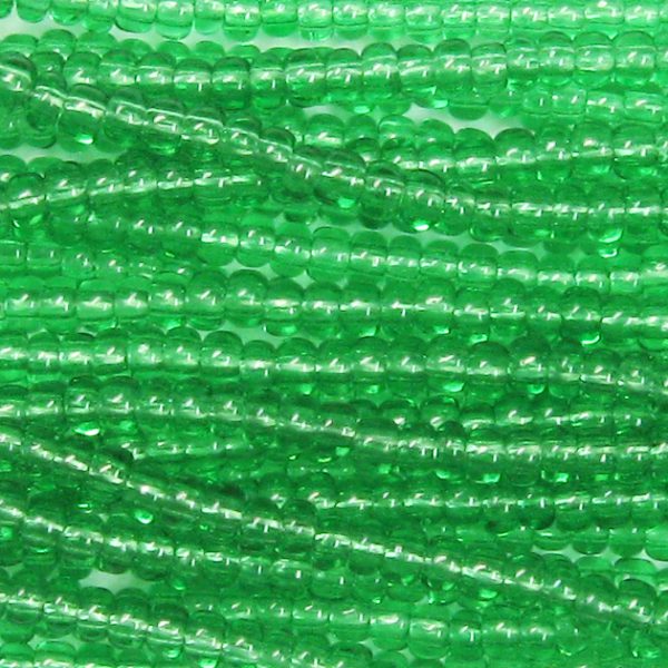 11/0 Czech Seed Bead, Transparent Peridot